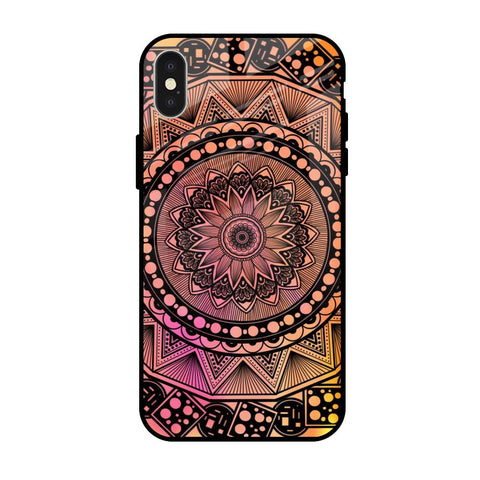 Floral Mandala Glossy Case for iPhone X