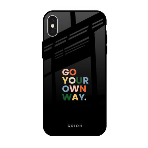 Go Your Own Way Glossy Case for iPhone X