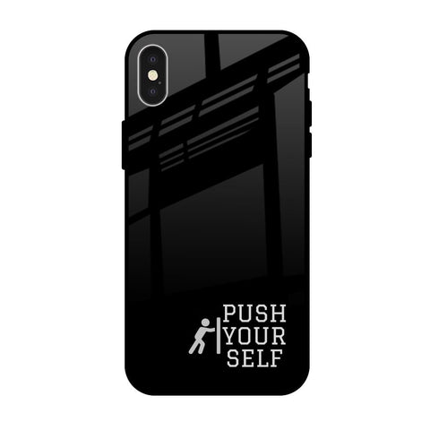 Push Your Self Glossy Case for iPhone X