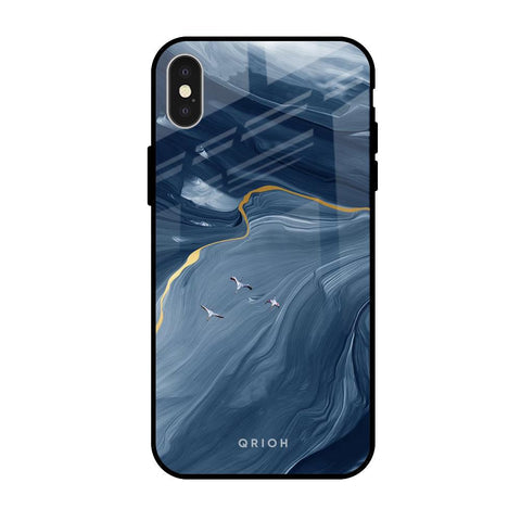 Deep Ocean Marble Glossy Case for iPhone X