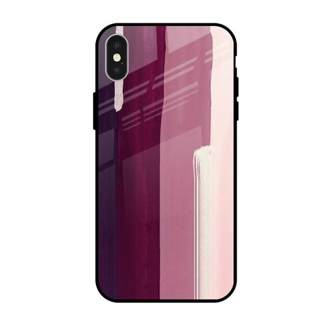 Brush Stroke Art Glossy Case for iPhone X