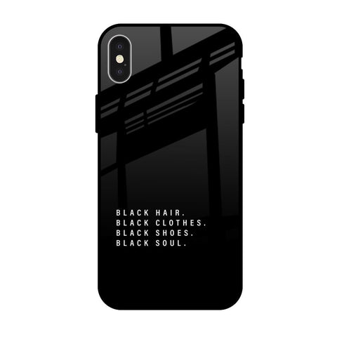 Black Soul Glossy Case for iPhone X
