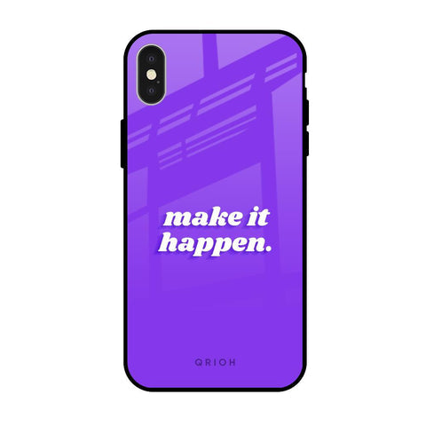 Make it Happen Glossy Case for iPhone X