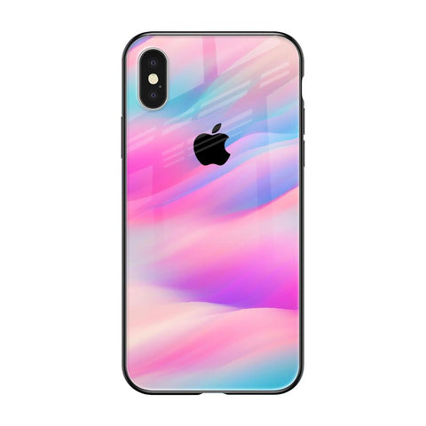 Colorful Waves Glossy case for iPhone X