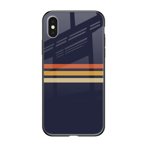 Tricolor Stripes Glossy Case For iPhone X