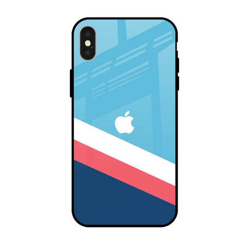 Pink & White Stripes Glossy Case For iPhone X