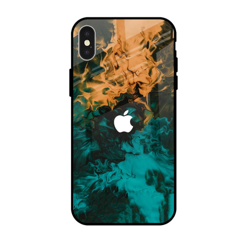 Watercolor Wave Glossy Case for iPhone X