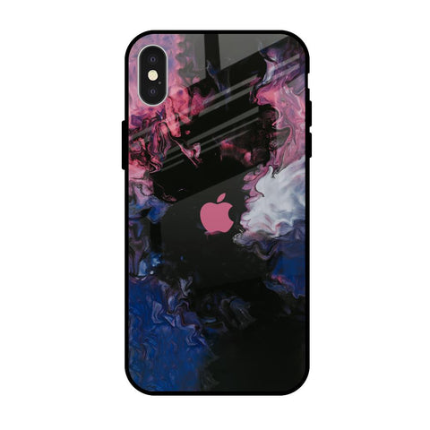 Smudge Brush Glossy case for iPhone X