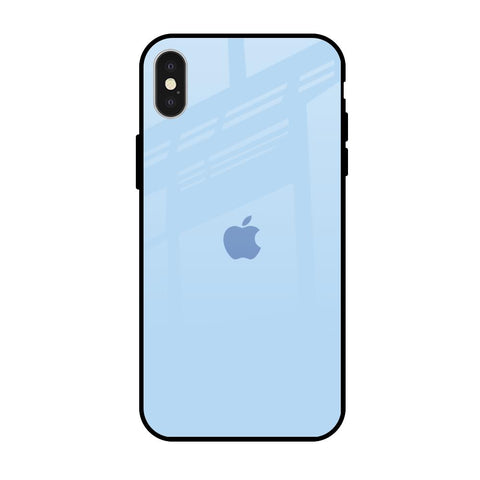 Pastel Sky Blue Glossy Case for iPhone X