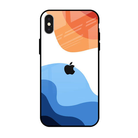 Wavy Color Pattern Glossy Case for iPhone X