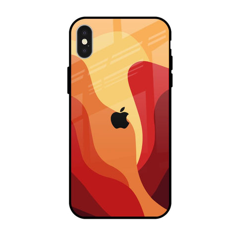 Magma Color Pattern Glossy Case for iPhone X