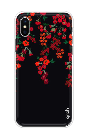 Floral Deco Soft Cover For iPhone X