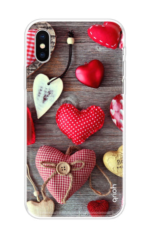 Valentine Hearts Soft Cover for iPhone X
