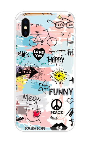 Happy Doodle Soft Cover for iPhone X