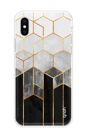 Hexagonal Pattern Soft Cover for iPhone X