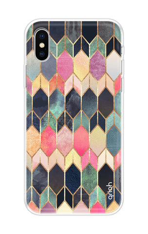 Shimmery Pattern Soft Cover for iPhone X