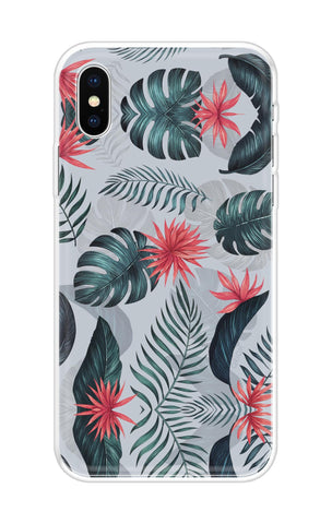 Retro Floral Leaf Soft Cover for iPhone X