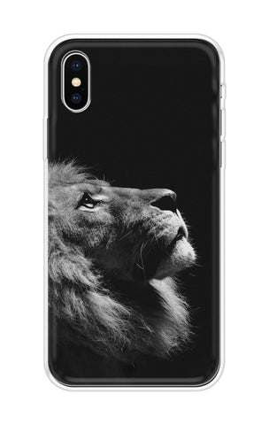 Lion Looking to Sky Soft Cover for iPhone X