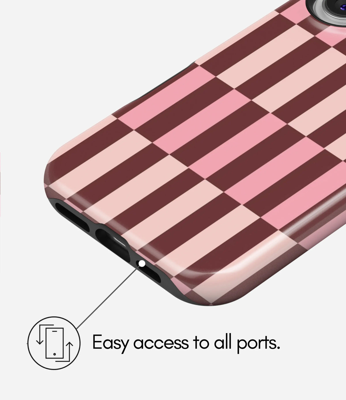 Neapolitan Check Premium Tough Shining Phone Case (Double Layer) Available For All iPhone Models