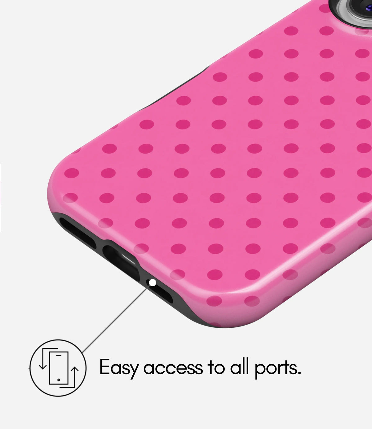 Color Pop Polka Premium Tough Shining Phone Case (Double Layer) Available For All iPhone Models