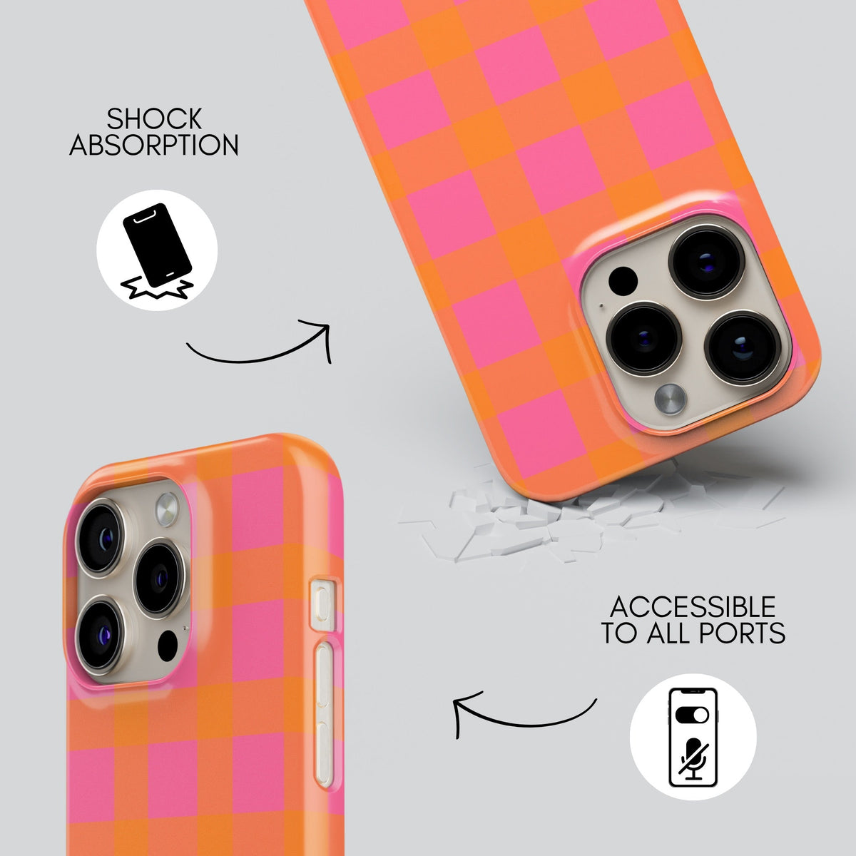 Toranja Premium Tough Shining Phone Case (Double Layer) Available For All iPhone Models