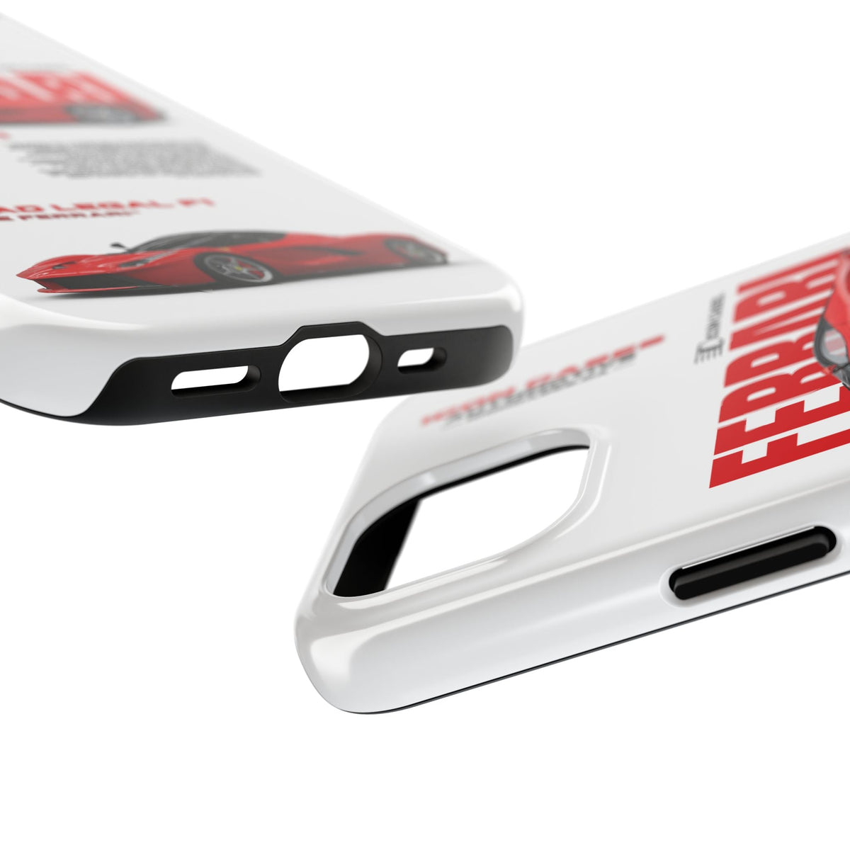 Ferrari LaFerrari White Premium Tough Shining Phone Case (Double Layer) Available For All iPhone Models