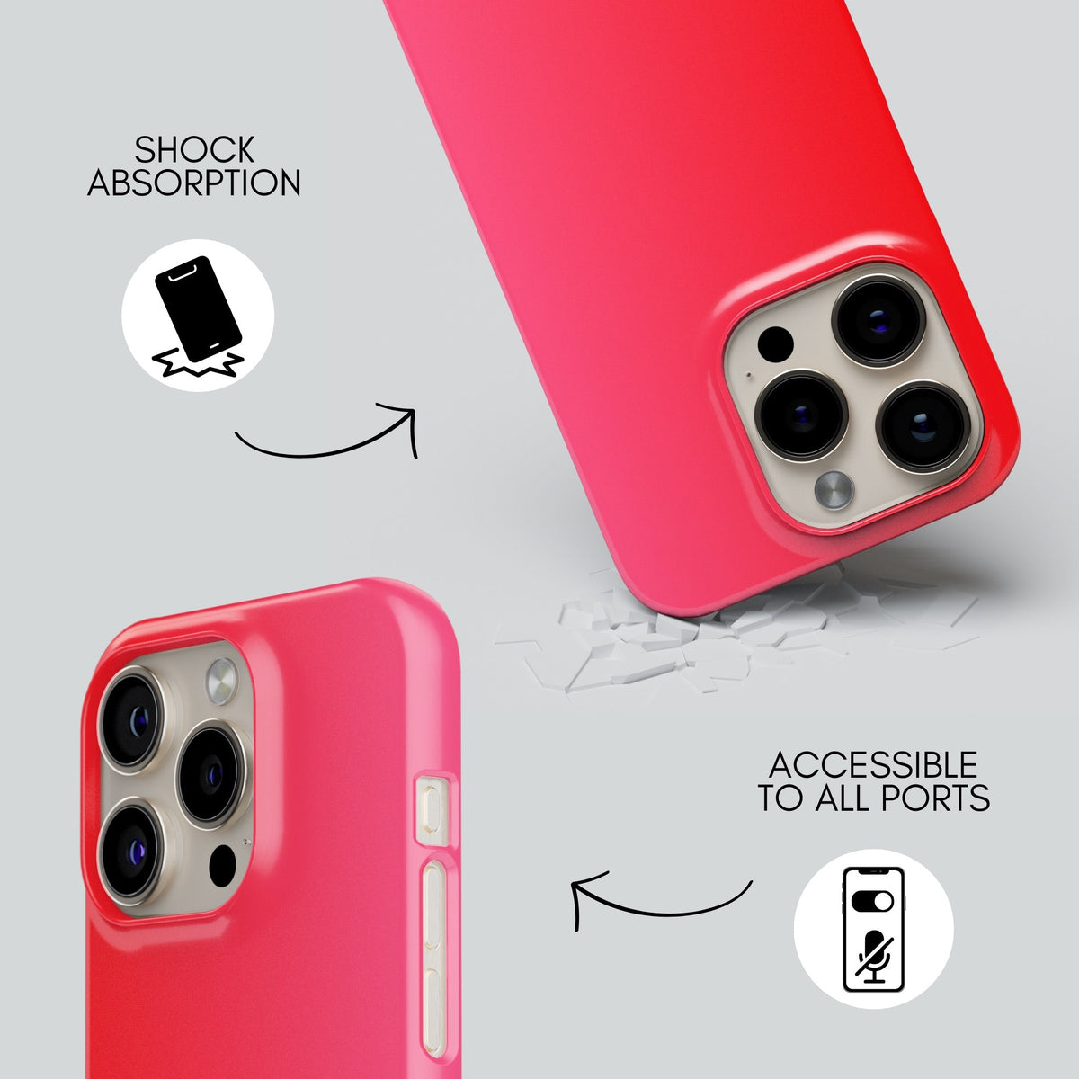 Cosmo Premium Tough Shining Phone Case (Double Layer) Available For All iPhone Models