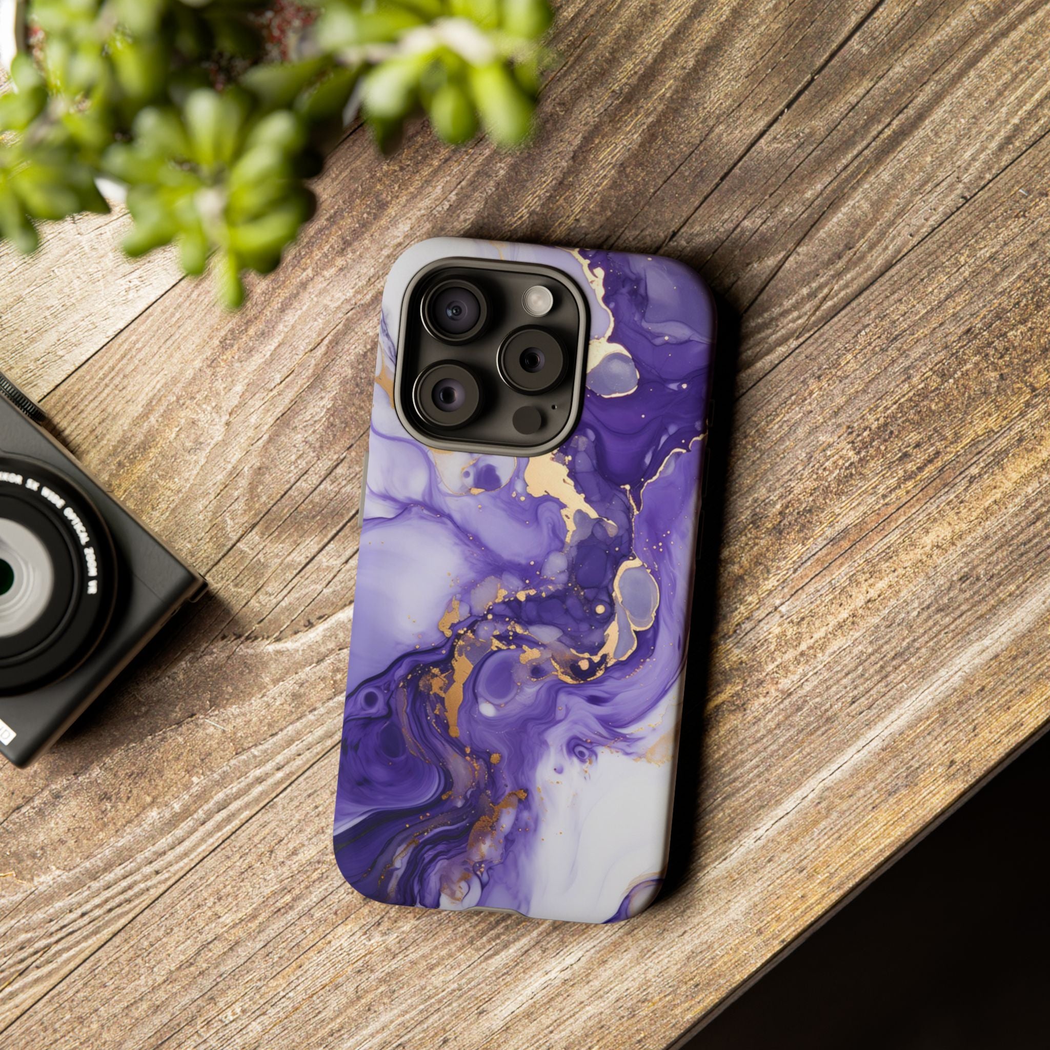 Violet Flow Premium Tough Shining Phone Case (Double Layer) Available For All iPhone Models
