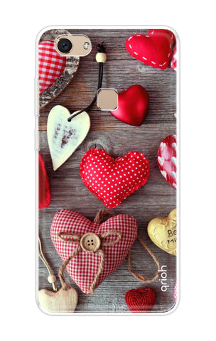 Valentine Hearts Soft Cover for Vivo V7 Plus