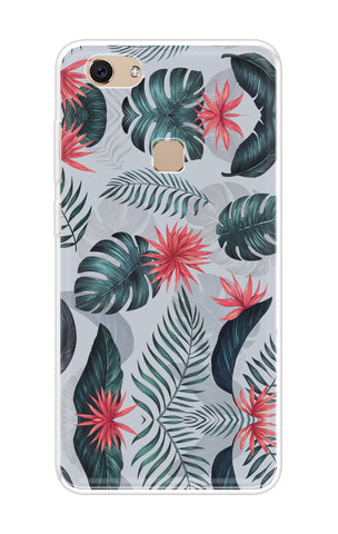 Retro Floral Leaf Soft Cover for Vivo V7 Plus