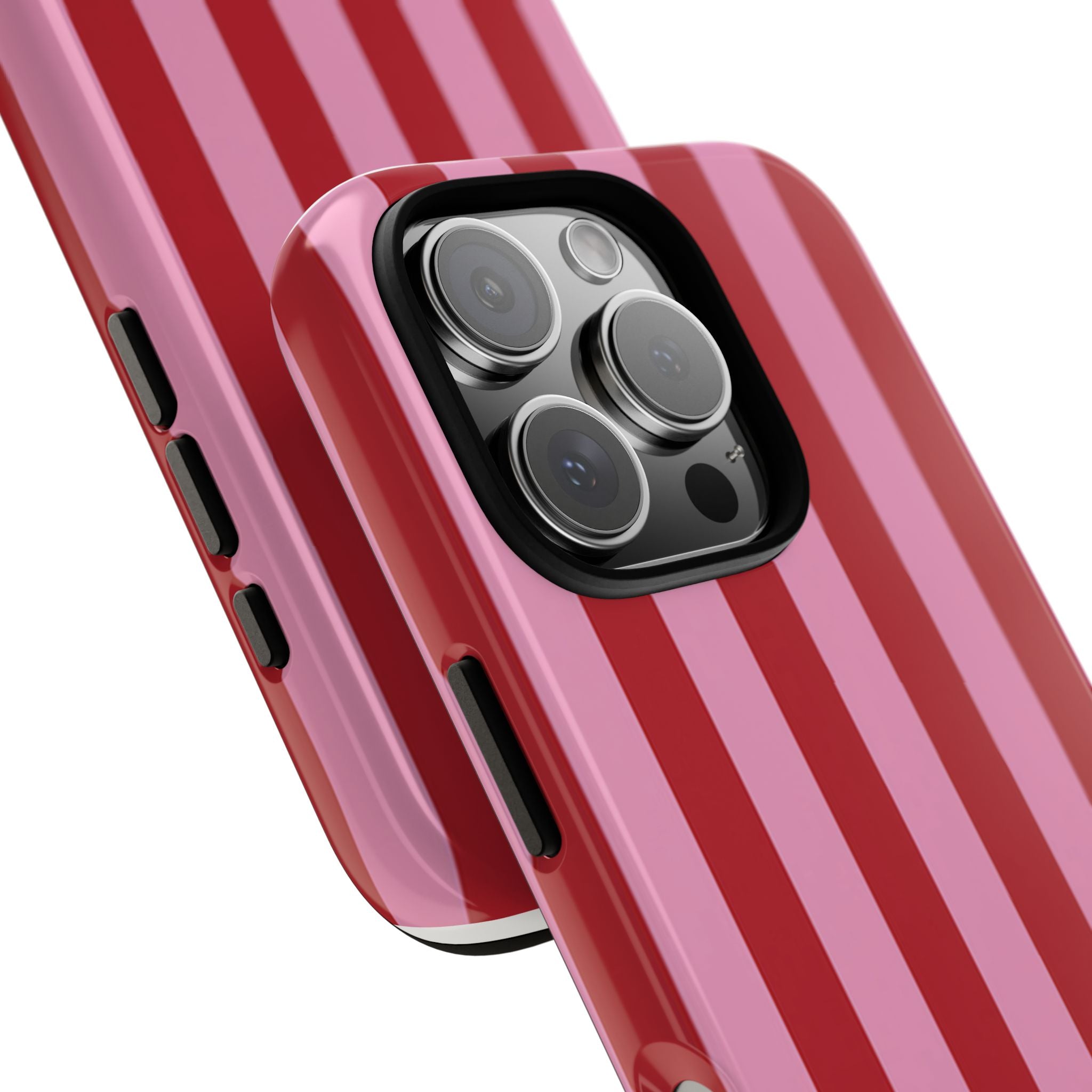 Pink Stripes Tough Case  Available For All iPhone Models