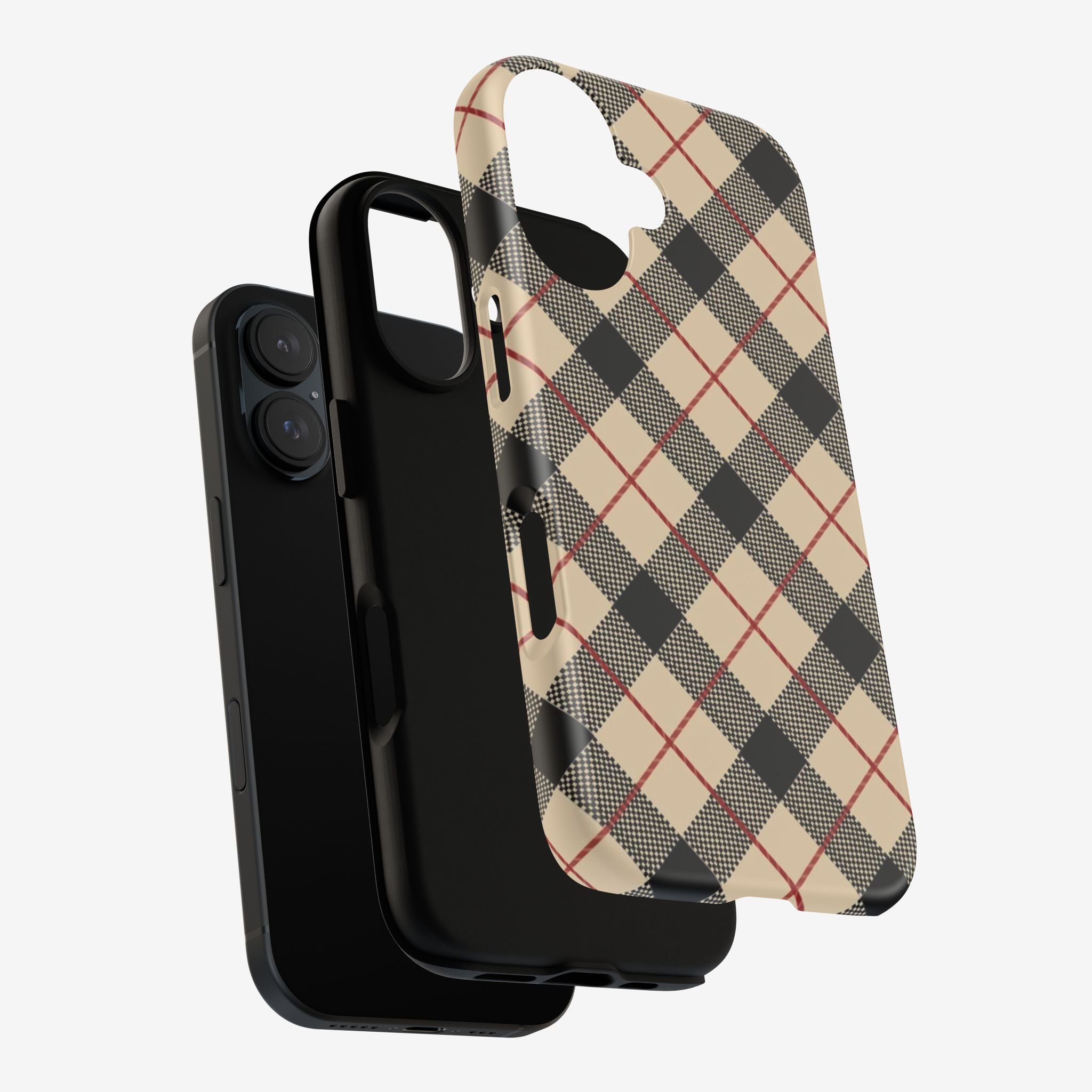 Heritage Plaid Premium Tough Shining Phone Case (Double Layer) Available For All iPhone Models