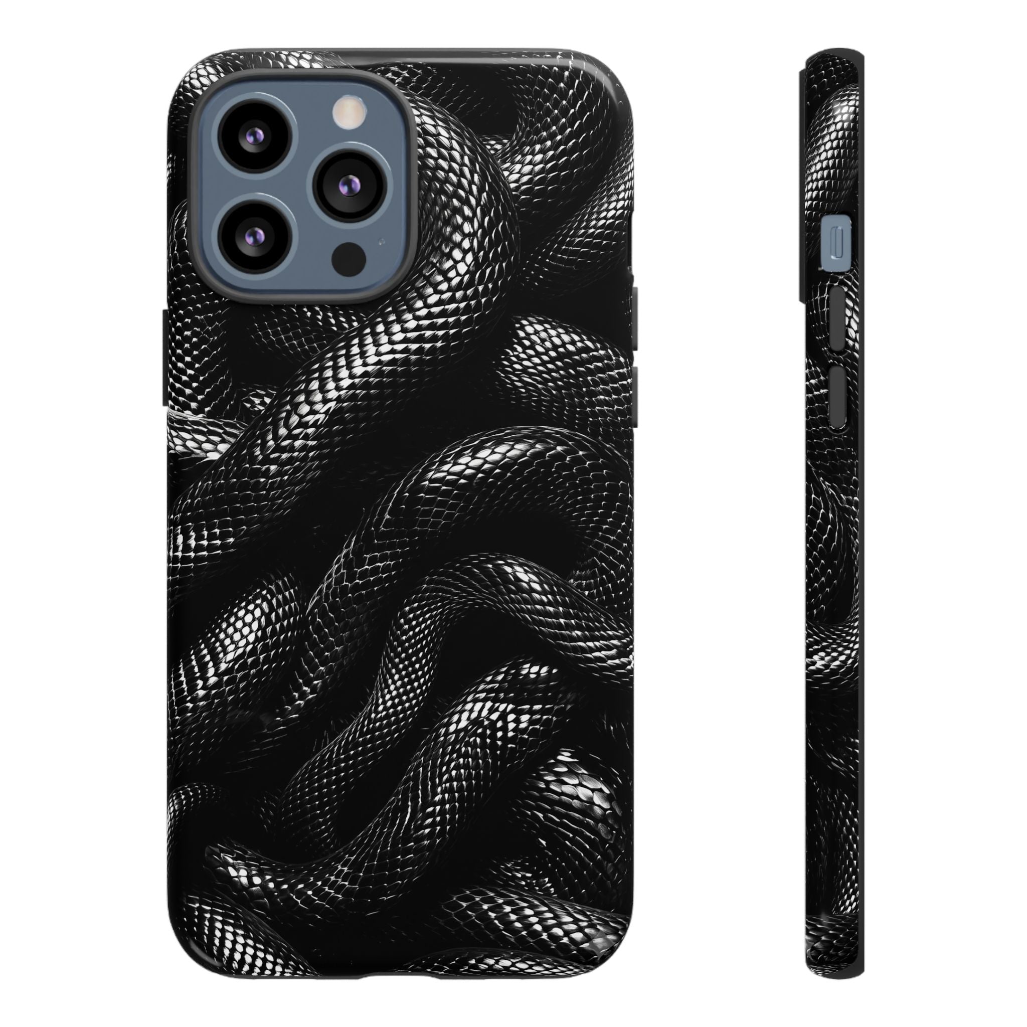 Black Snakes Premium Tough Shining Phone Case (Double Layer) Available For All iPhone Models