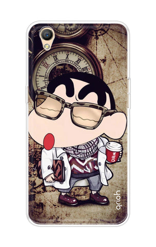 Nerdy Shinchan Soft Cover for Oppo A37