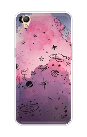 Space Doodles Art Soft Cover For Oppo A37