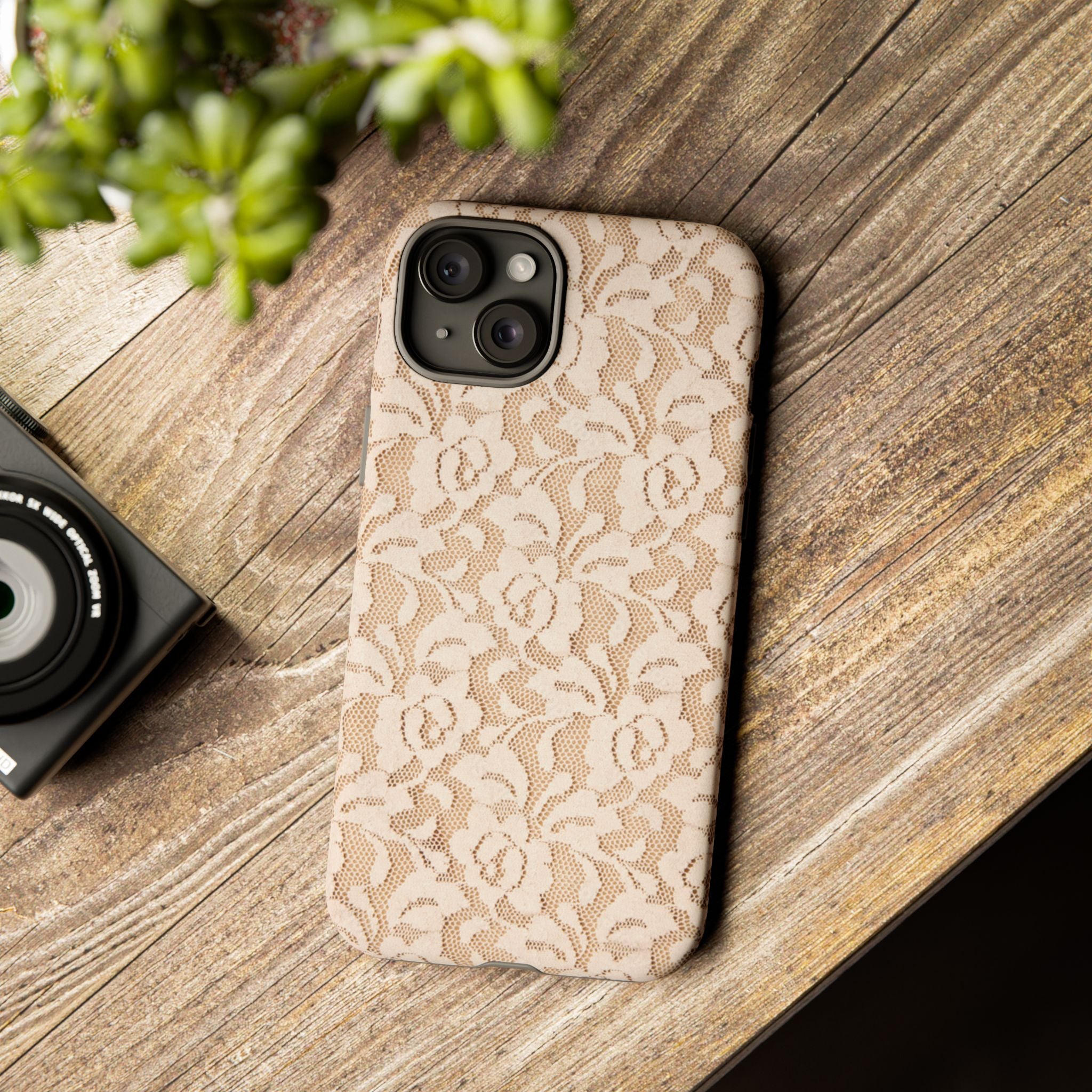 Coastal Toile Tough Case  Available For All iPhone Models