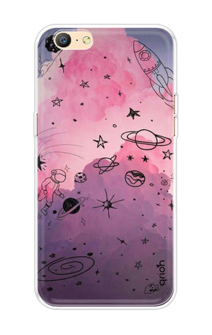 Space Doodles Art Soft Cover For Oppo A71