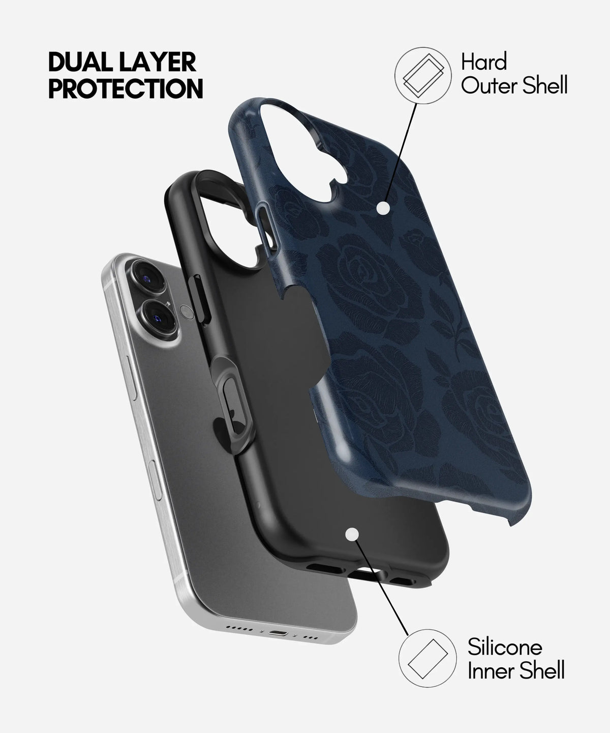 Blue Reverie Premium Tough Shining Phone Case (Double Layer) Available For All iPhone Models