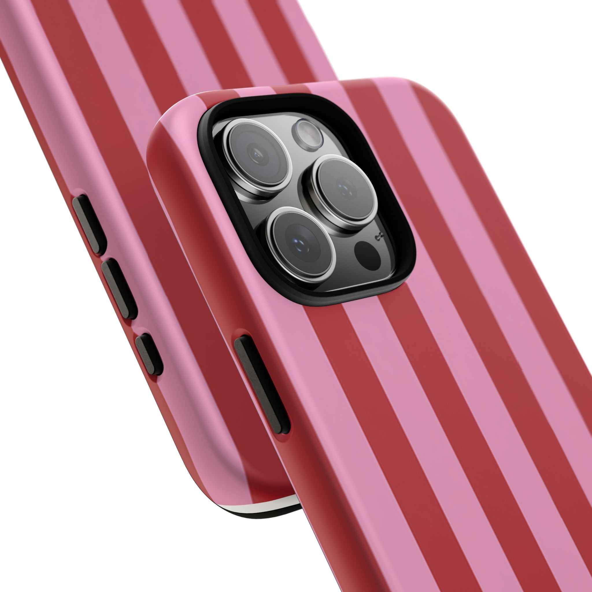 Pink Stripes Tough Case  Available For All iPhone Models
