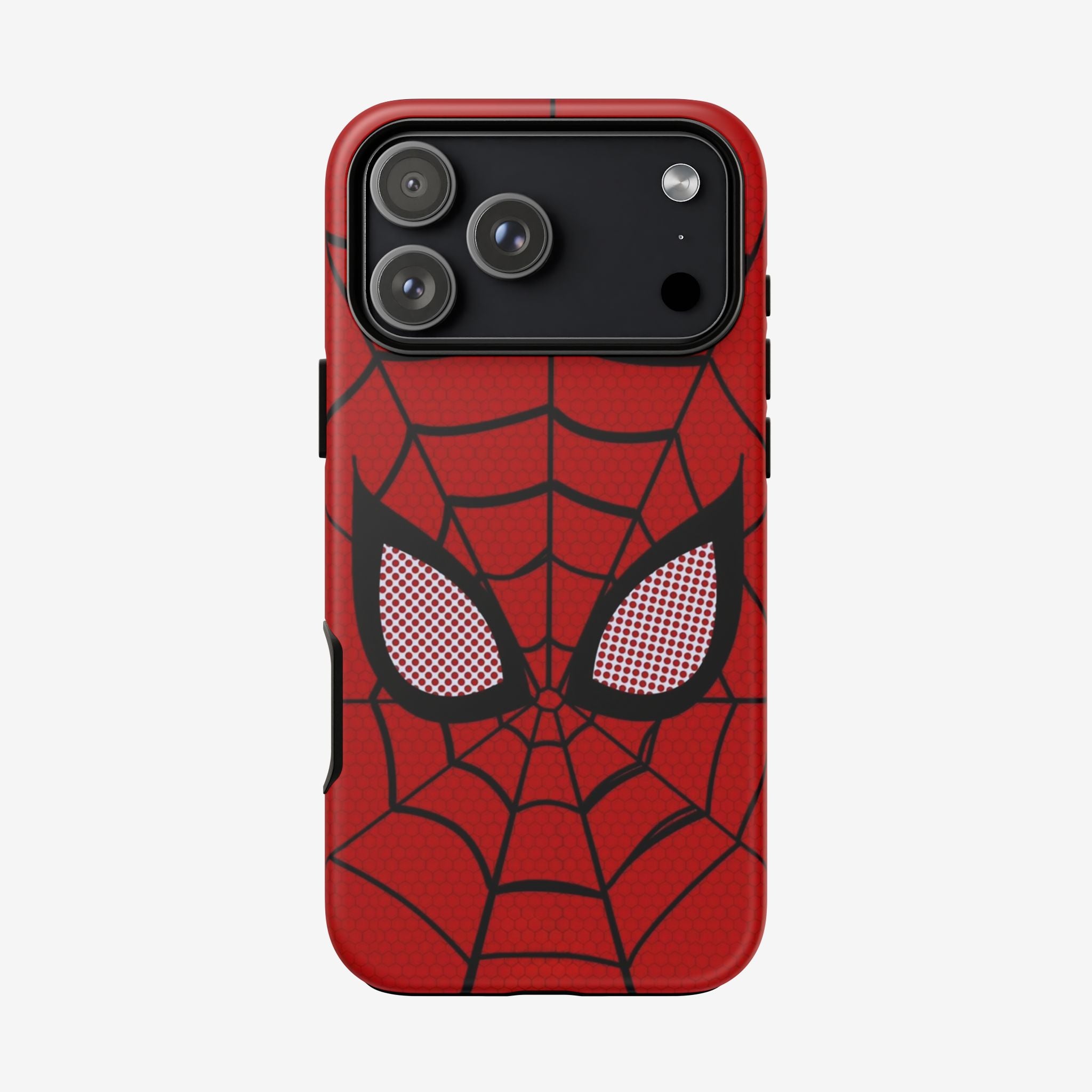 Scarlet Grid Mask Premium Tough Shining Phone Case (Double Layer) Available For All iPhone Models