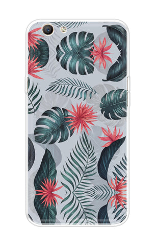 Retro Floral Leaf Soft Cover for Oppo F1s