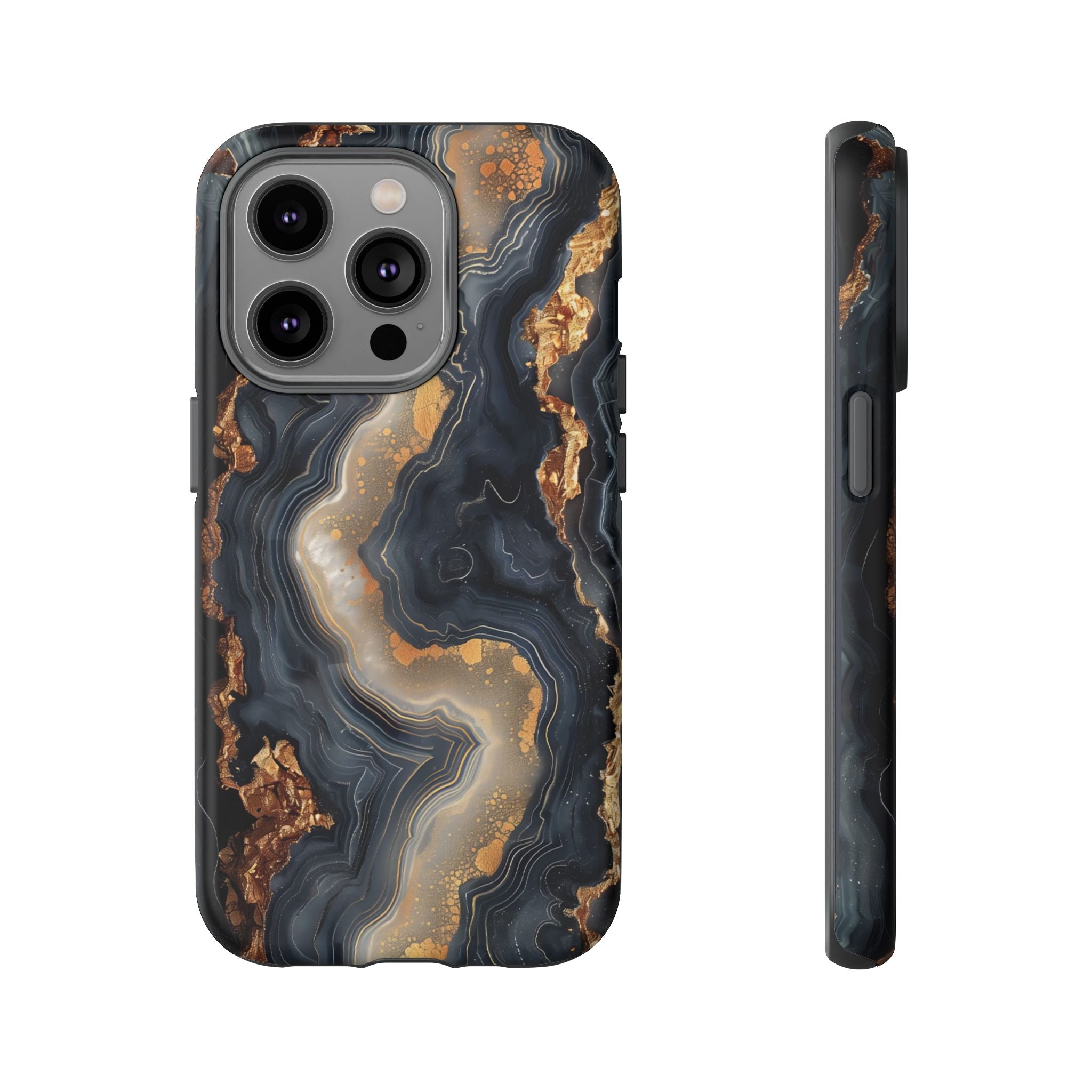Midnight Agate Premium Tough Shining Phone Case (Double Layer) Available For All iPhone Models