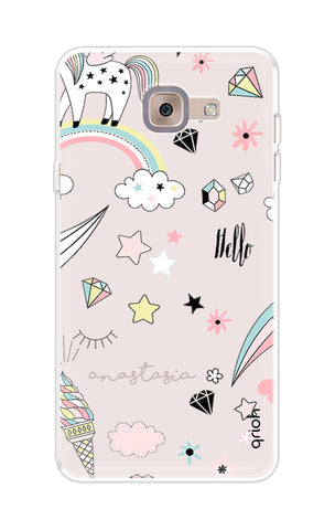 Unicorn Doodle Soft Cover For Samsung ON Max