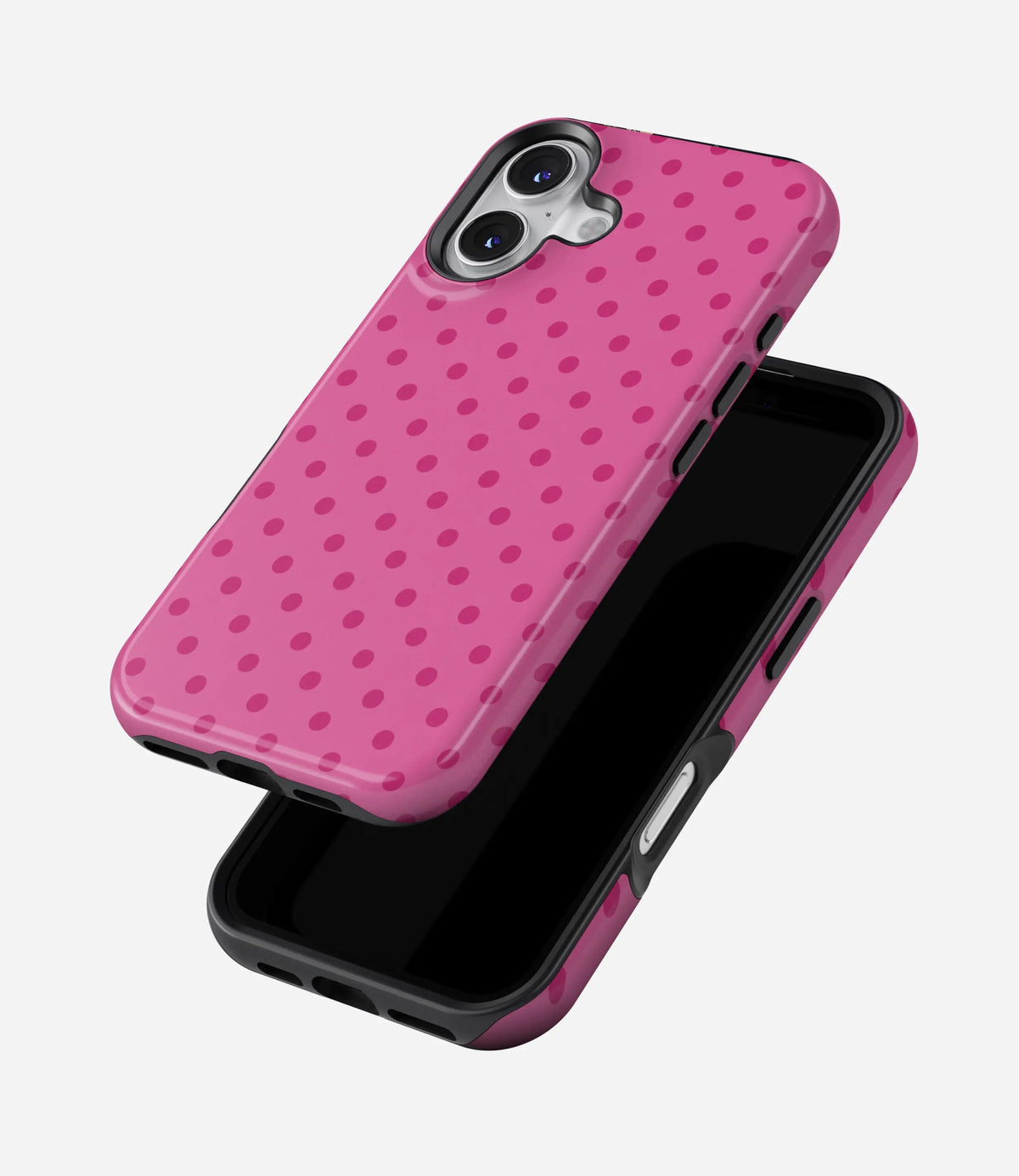 Color Pop Polka Premium Tough Shining Phone Case (Double Layer) Available For All iPhone Models