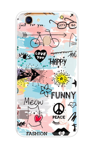 Happy Doodle Soft Cover for Oppo F5