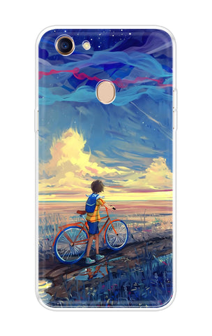 Riding Bicycle to Dreamland Soft Cover for Oppo F5