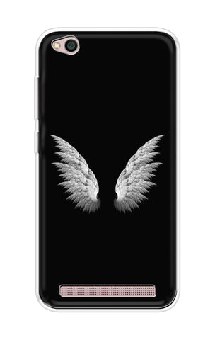 White Angel Wings Soft Cover for xiaomi redmi 5a
