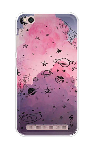 Space Doodles Art Soft Cover For xiaomi redmi 5a