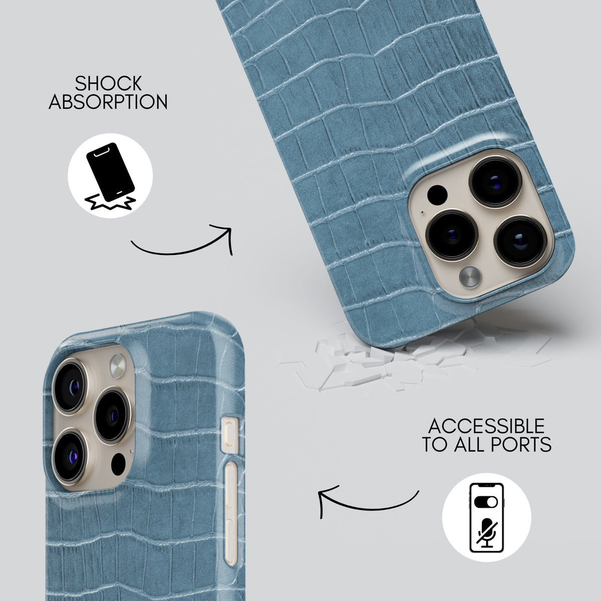 Mar Premium Tough Shining Phone Case (Double Layer) Available For All iPhone Models