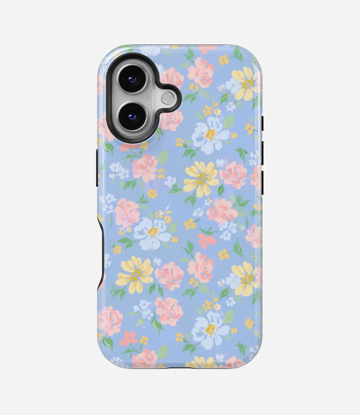 Blue Bloom Garden Premium Tough Shining Phone Case (Double Layer) Available For All iPhone Models